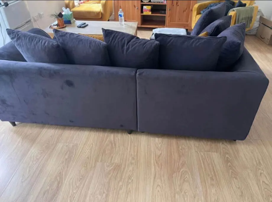 Grey L shape sofa