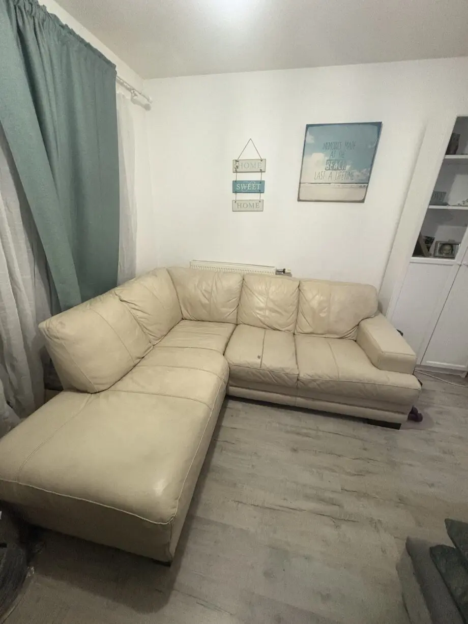 DFS Cream corner sofa