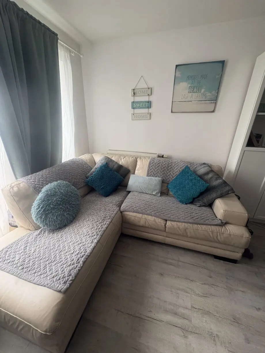 DFS Cream corner sofa