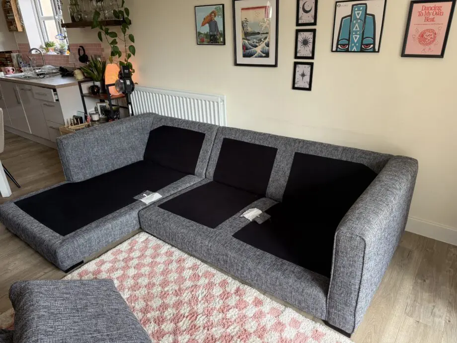 Sofology Majestica Luxe Chenille Grey Mix, 3 Seater With Left Hand Facing Chaise