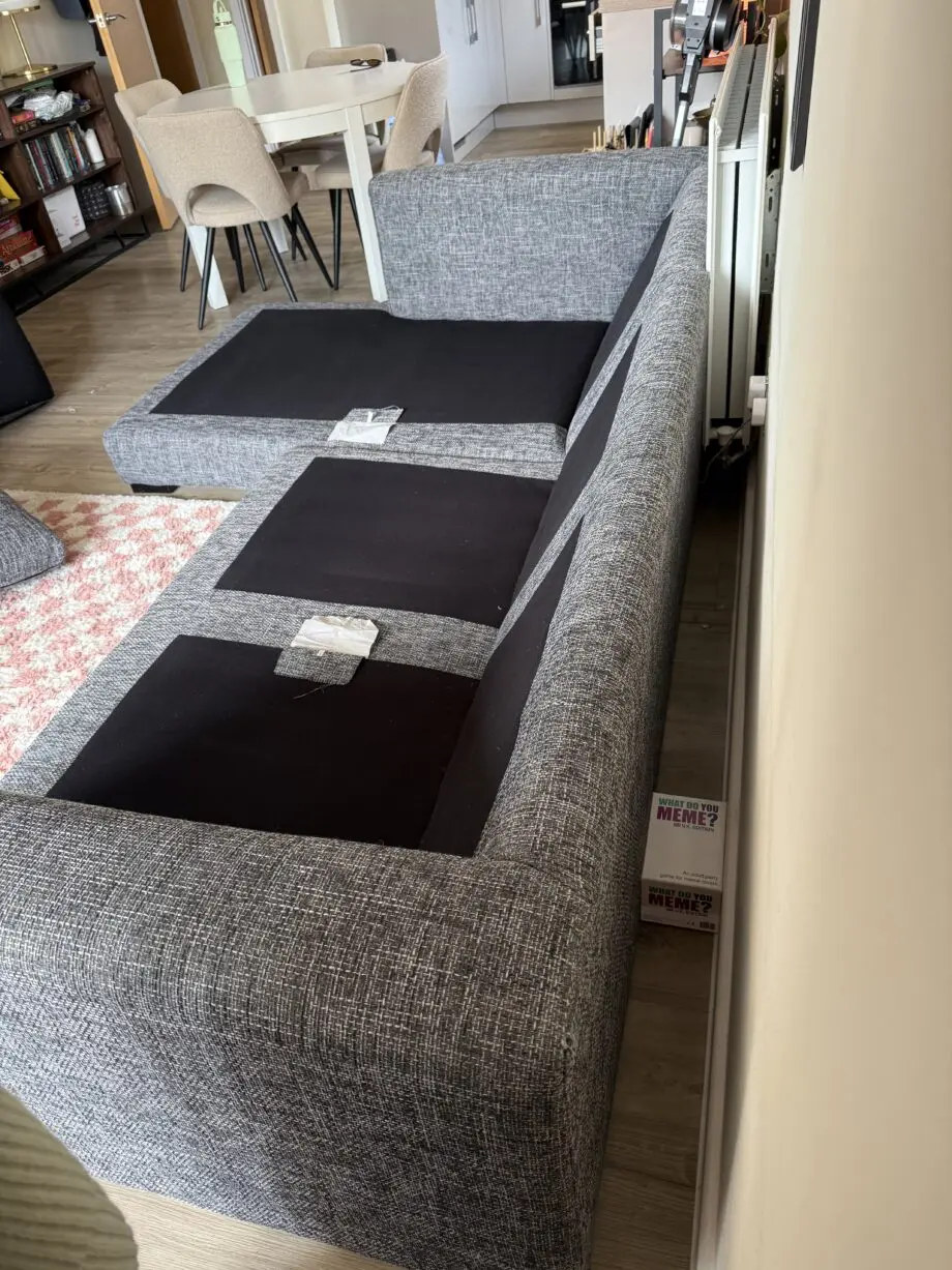 Sofology Majestica Luxe Chenille Grey Mix, 3 Seater With Left Hand Facing Chaise