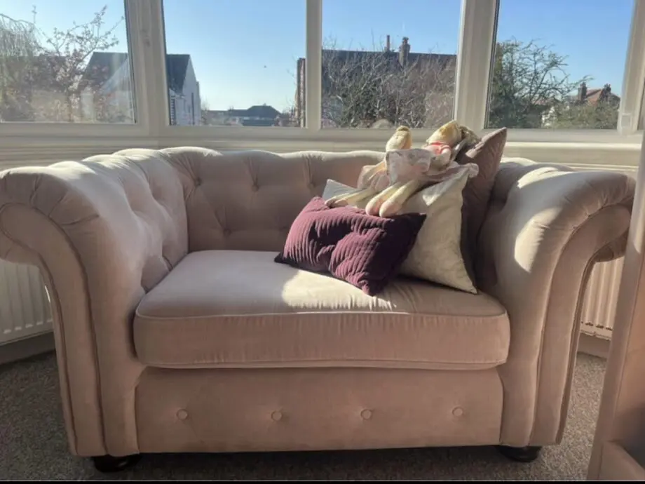 DFS Love Sofa Chair Pink