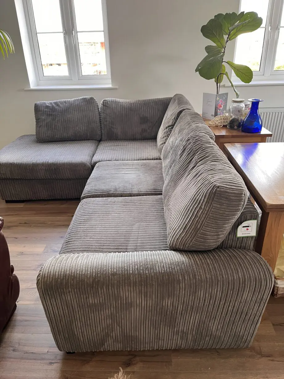 DFS grey corner sofa