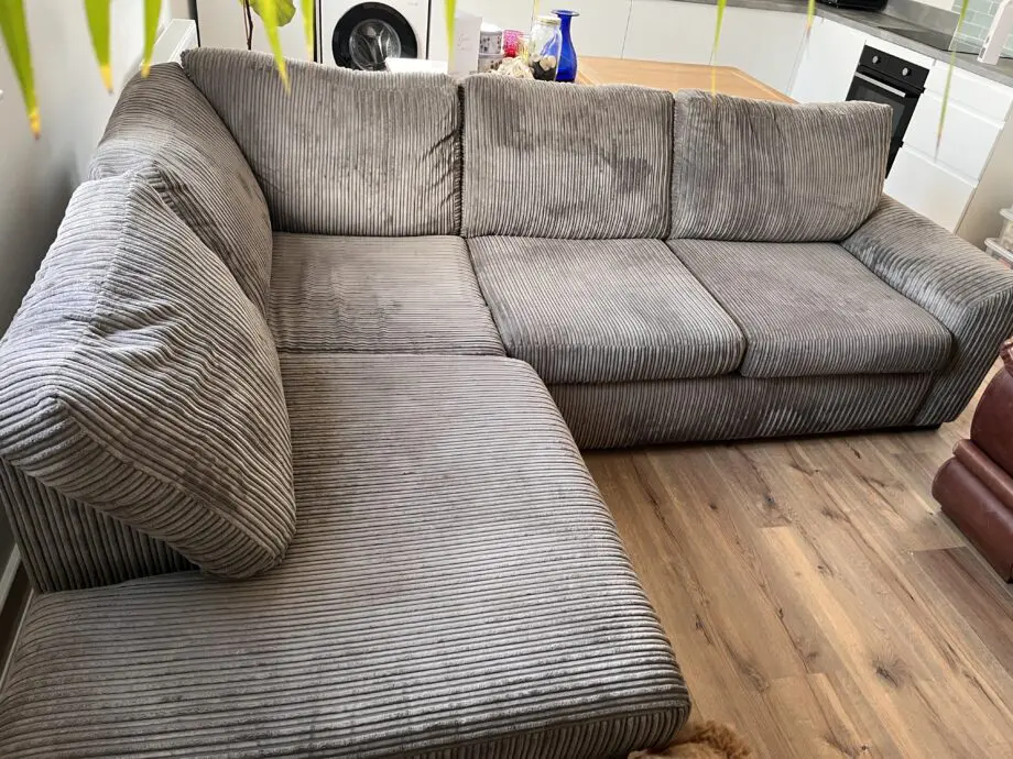 DFS grey corner sofa