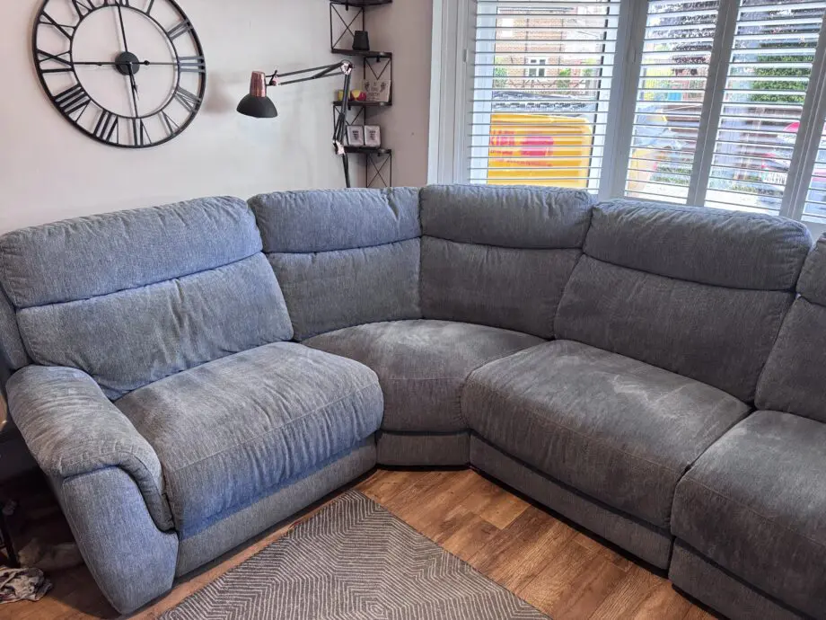 DFS Blue Ronan Corner Sofa