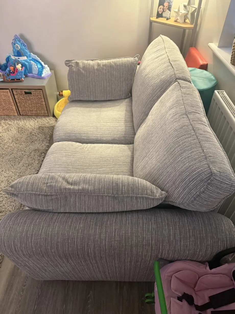 DFS grey sofa bed and 3 seater sofa