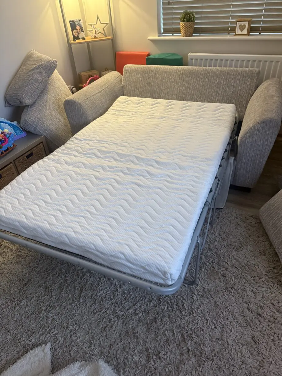 DFS grey sofa bed and 3 seater sofa