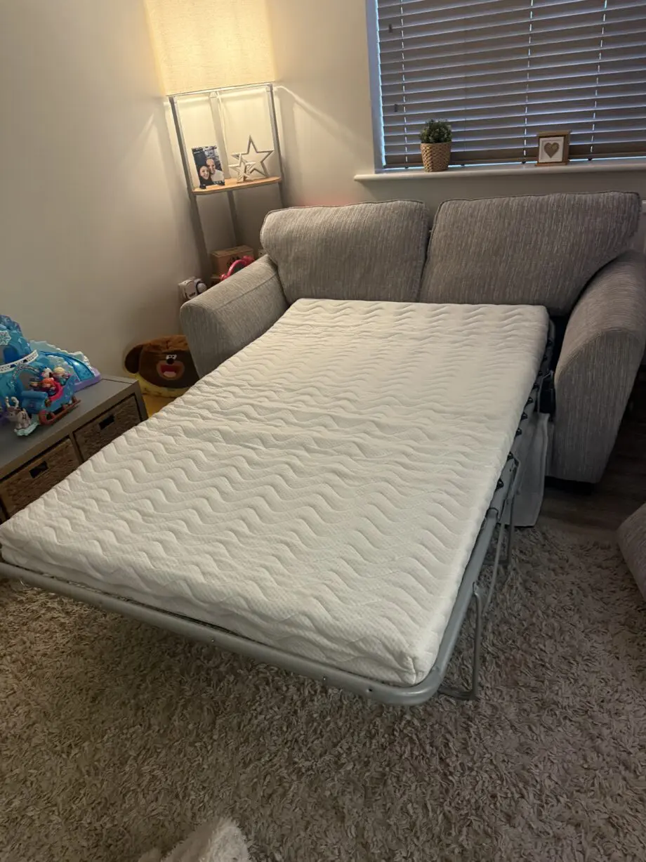 DFS grey sofa bed and 3 seater sofa