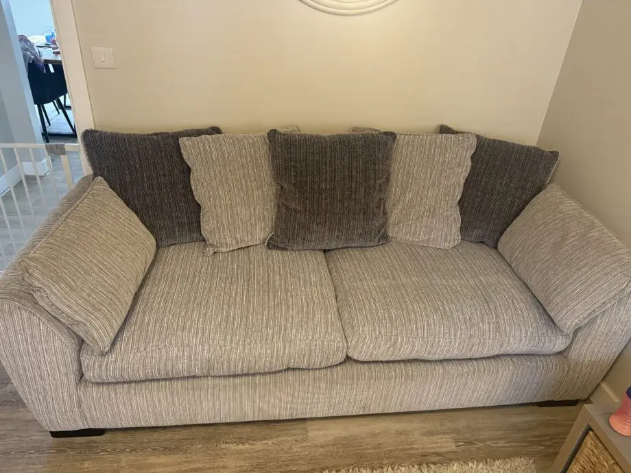 DFS grey sofa bed and 3 seater sofa