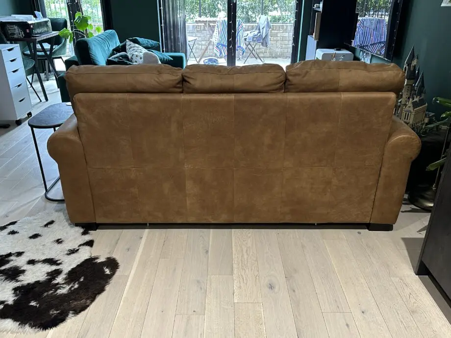 DFS leather 3-seater sofa