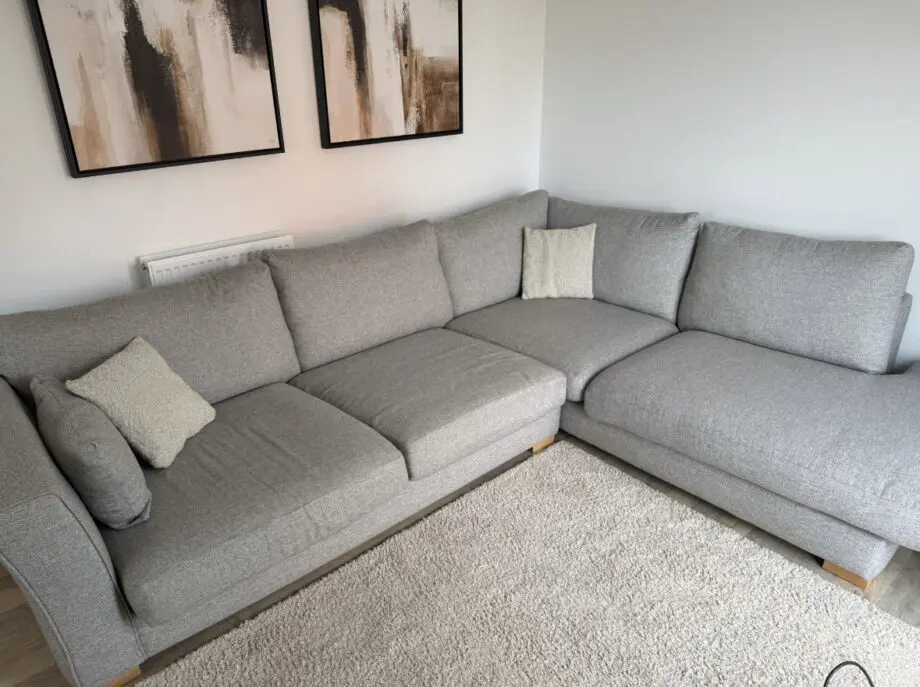 DFS Grey Corner sofa left side