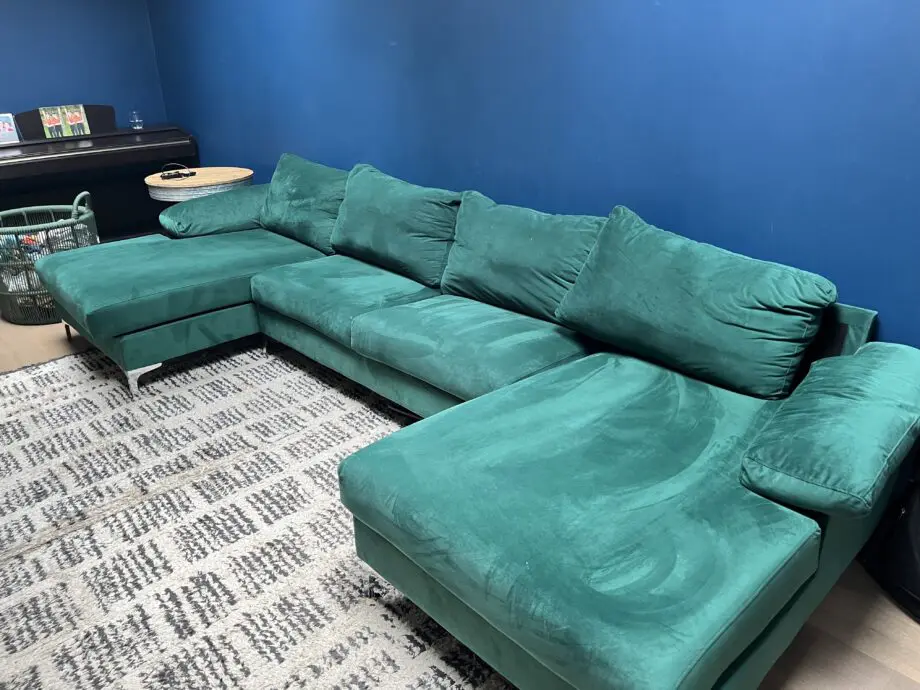 Green 4 piece sofa