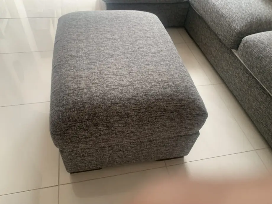 Furniture Village Grey Corner Sofa plus footstool