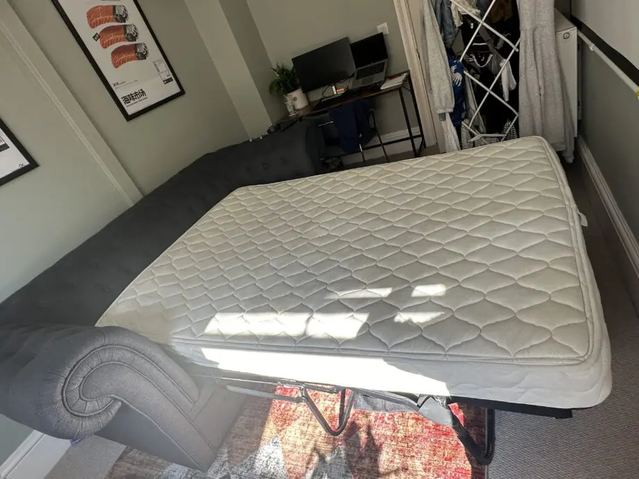 Made dark grey chesterfield sofa bed