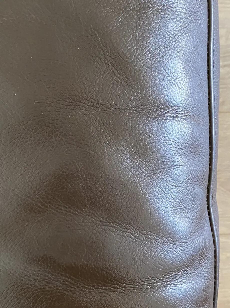 Natuzzi brown leather sofas