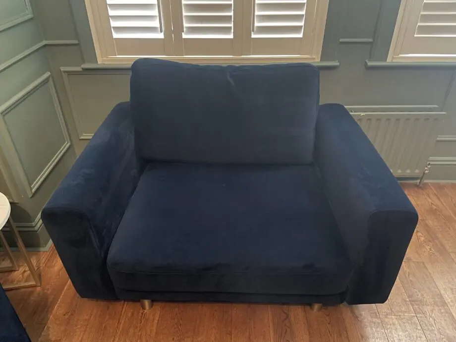 Snug Navy Blue 3 Piece Sofa Set