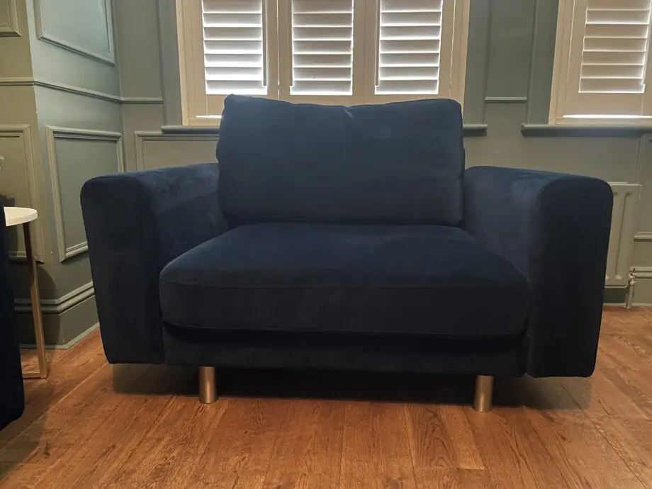 Snug Navy Blue 3 Piece Sofa Set