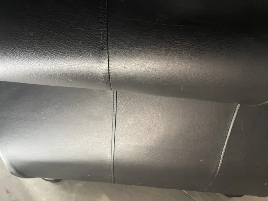 Sofa Club Thomas Lloyd Black Part Leather/fabric 4 piece suite