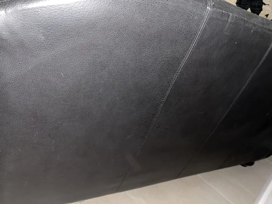 Sofa Club Thomas Lloyd Black Part Leather/fabric 4 piece suite