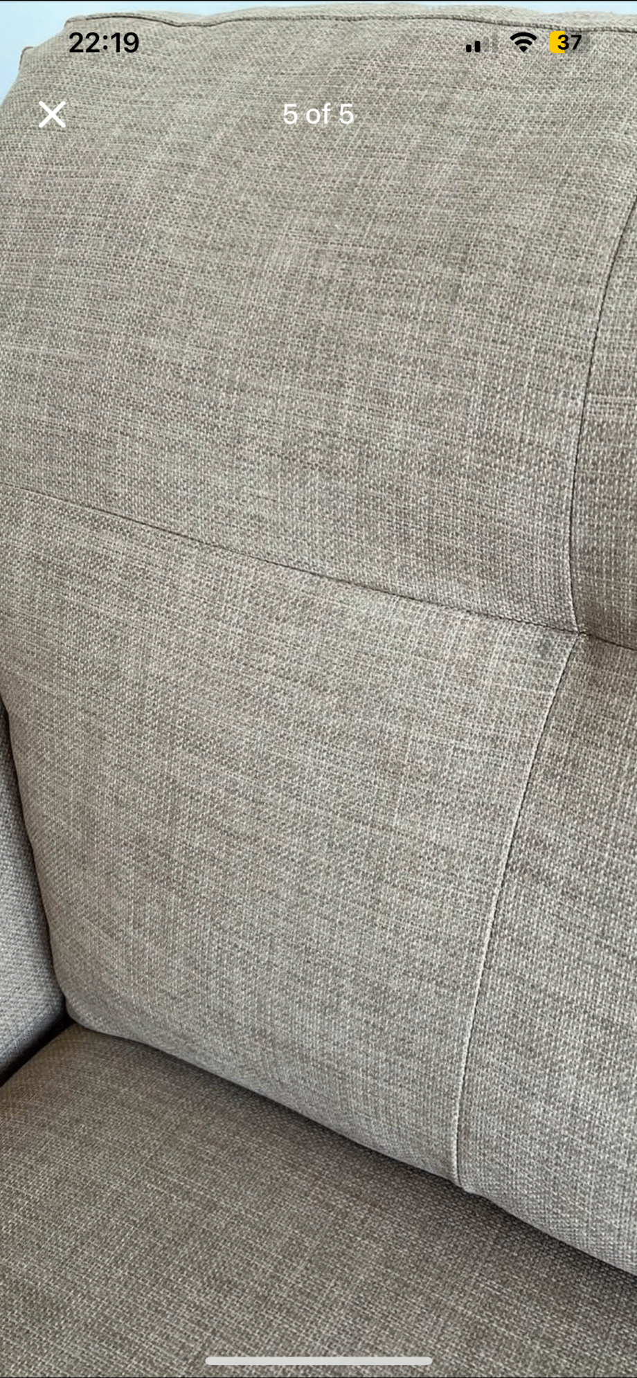 DFS Two seater sofa + 4 IKEA cushion covers