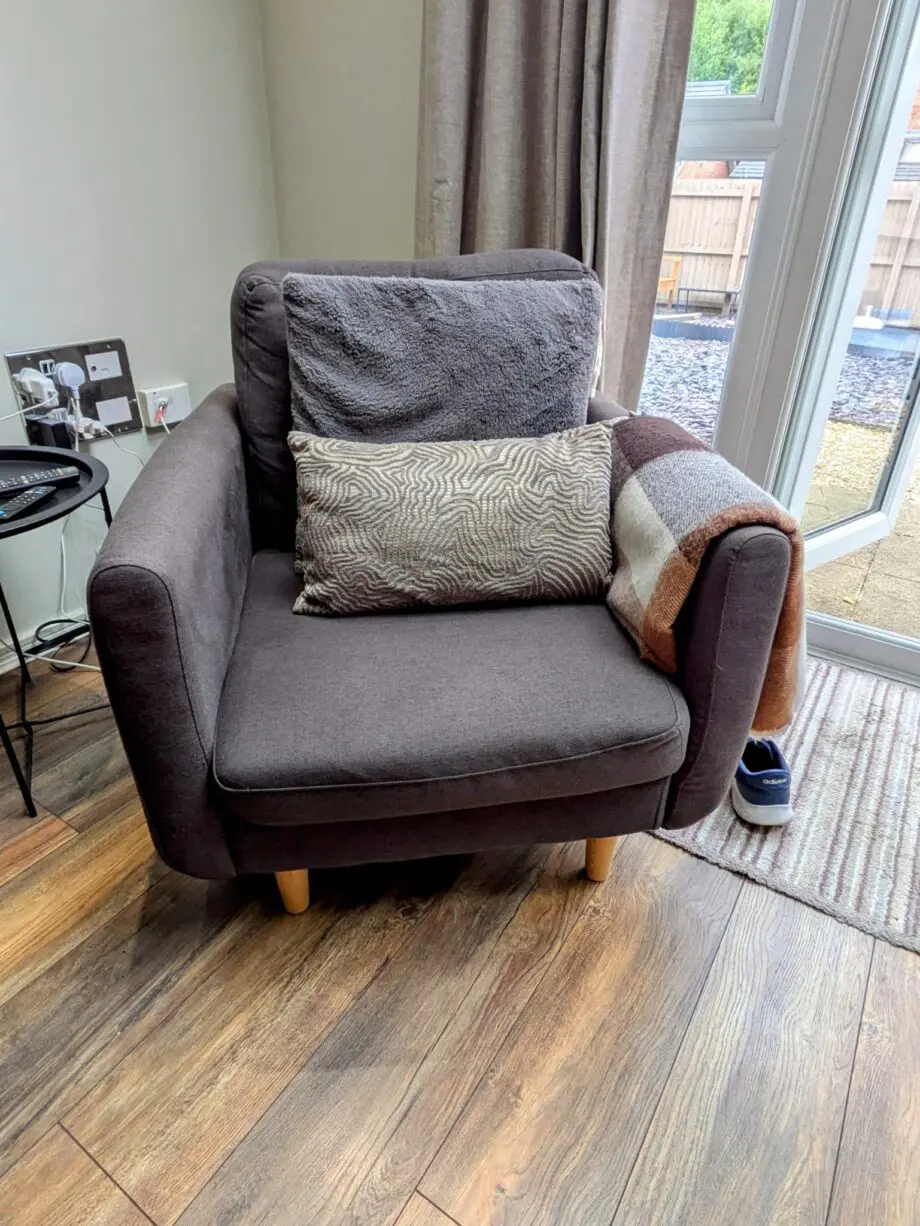 Habitat Remi two seater chaise sofa and chair