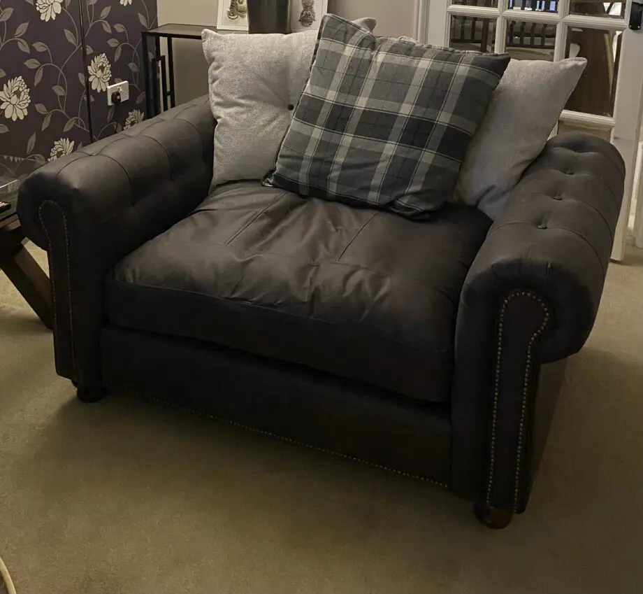 DFS Grey 4 Seater & Cuddle Chair 6 Months Old