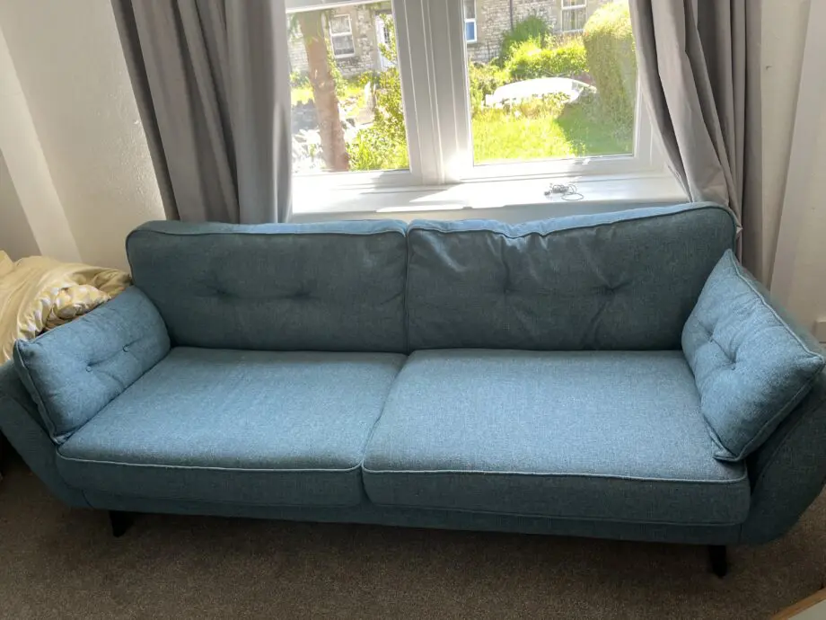 DFS, Teal, “Zinc” sofa, 4 seater