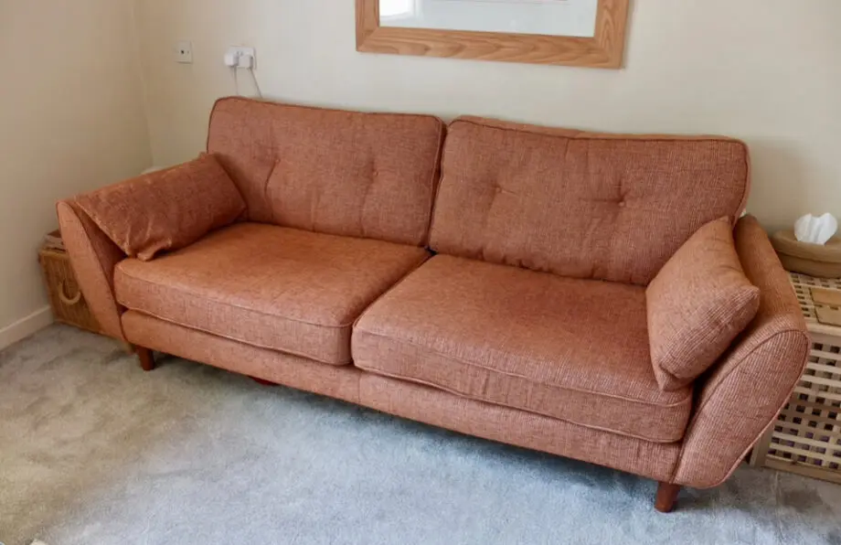 3 Seater Terracotta Zinc style sofa