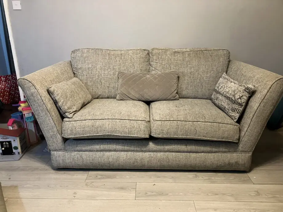 Oak Furniture Land grey. Carrington 3 seater sofa. Grey