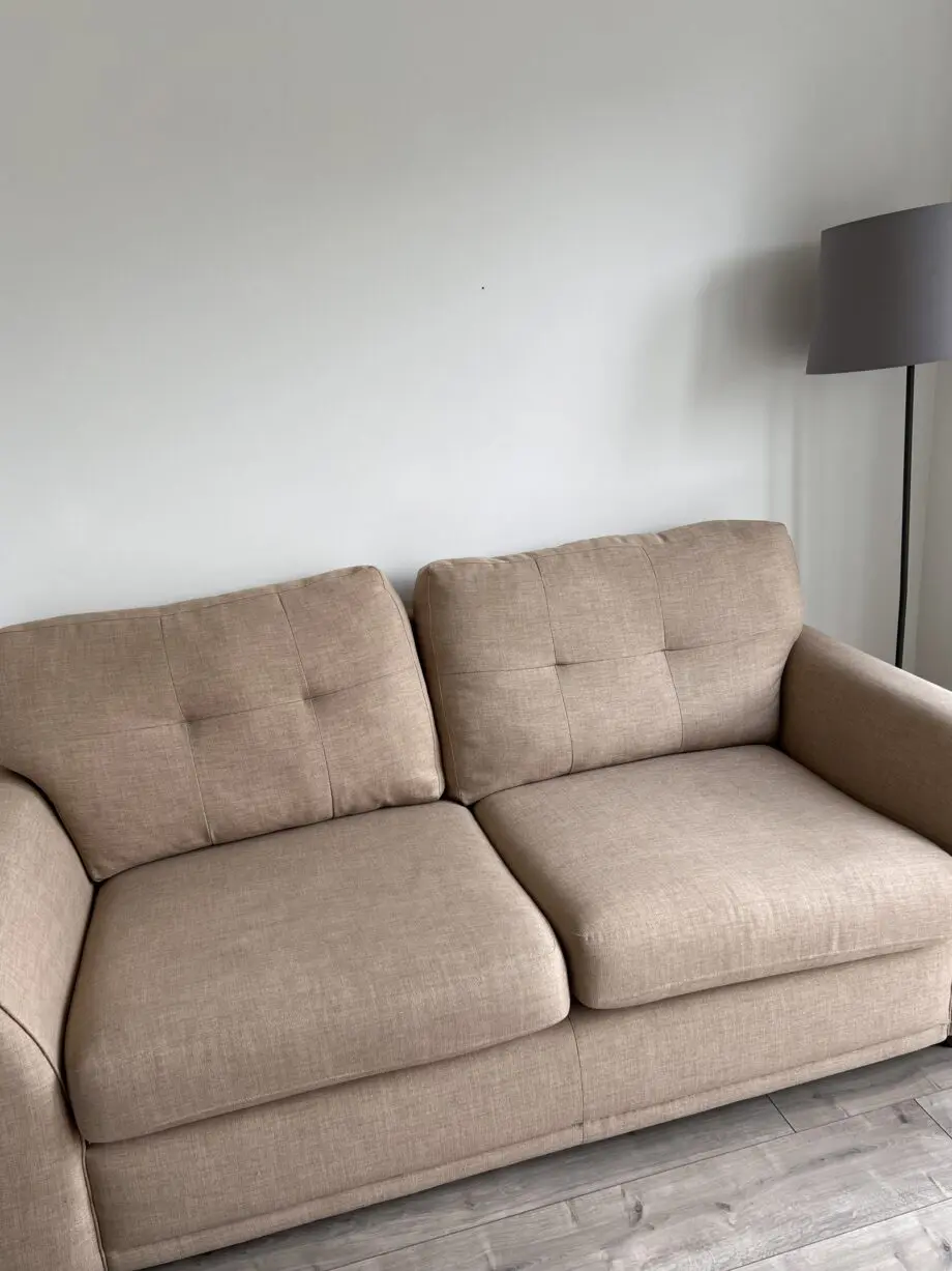 DFS Two seater sofa + 4 IKEA cushion covers