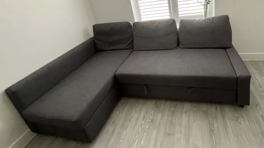 Ikea Grey Corner Sofa Bed (FRIHETEN)