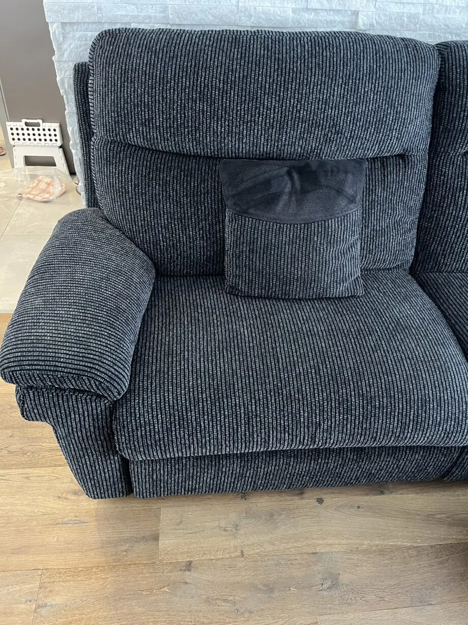 3 Seater Split Sofa La-Z-Boy UK Limited Tamla Coda Black plus Storage Footstool and 2 Cushions