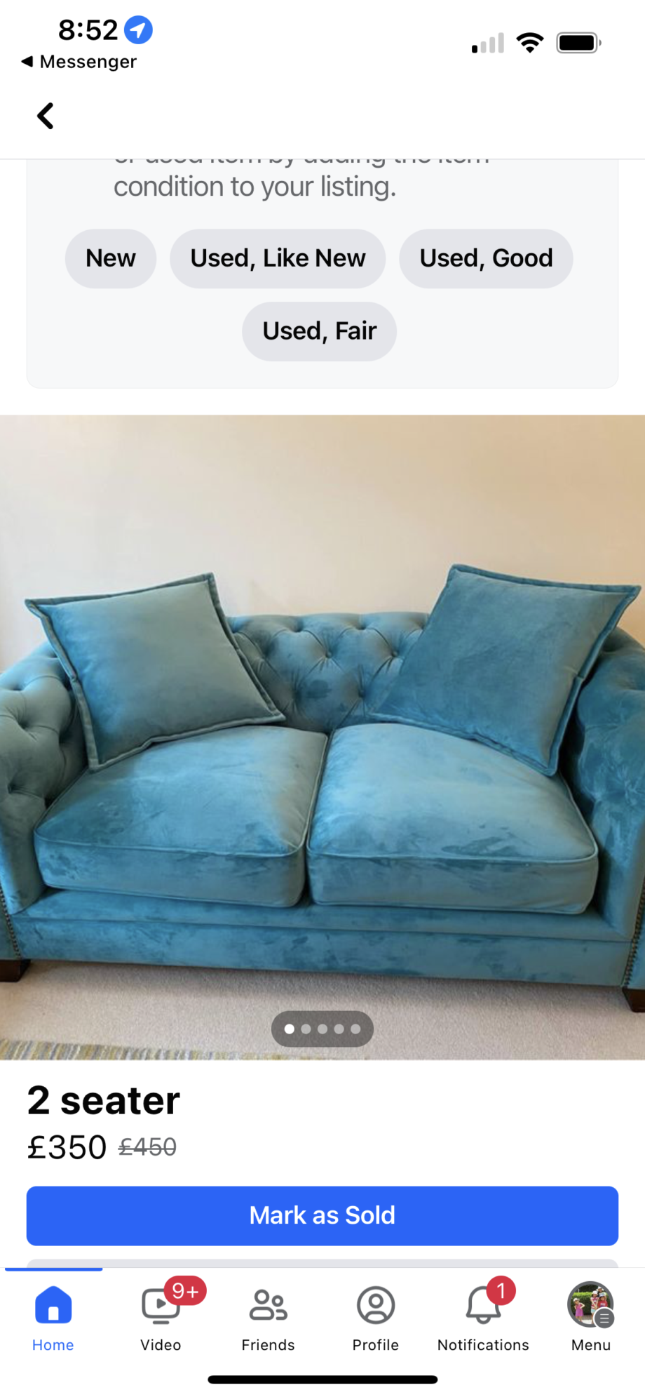 Sofa Sets with Footrests for Sale - Great Condition!