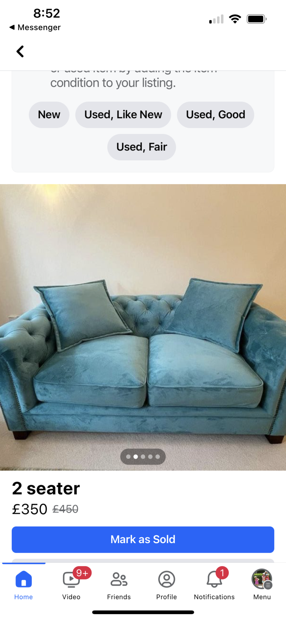 Sofa Sets with Footrests for Sale - Great Condition!
