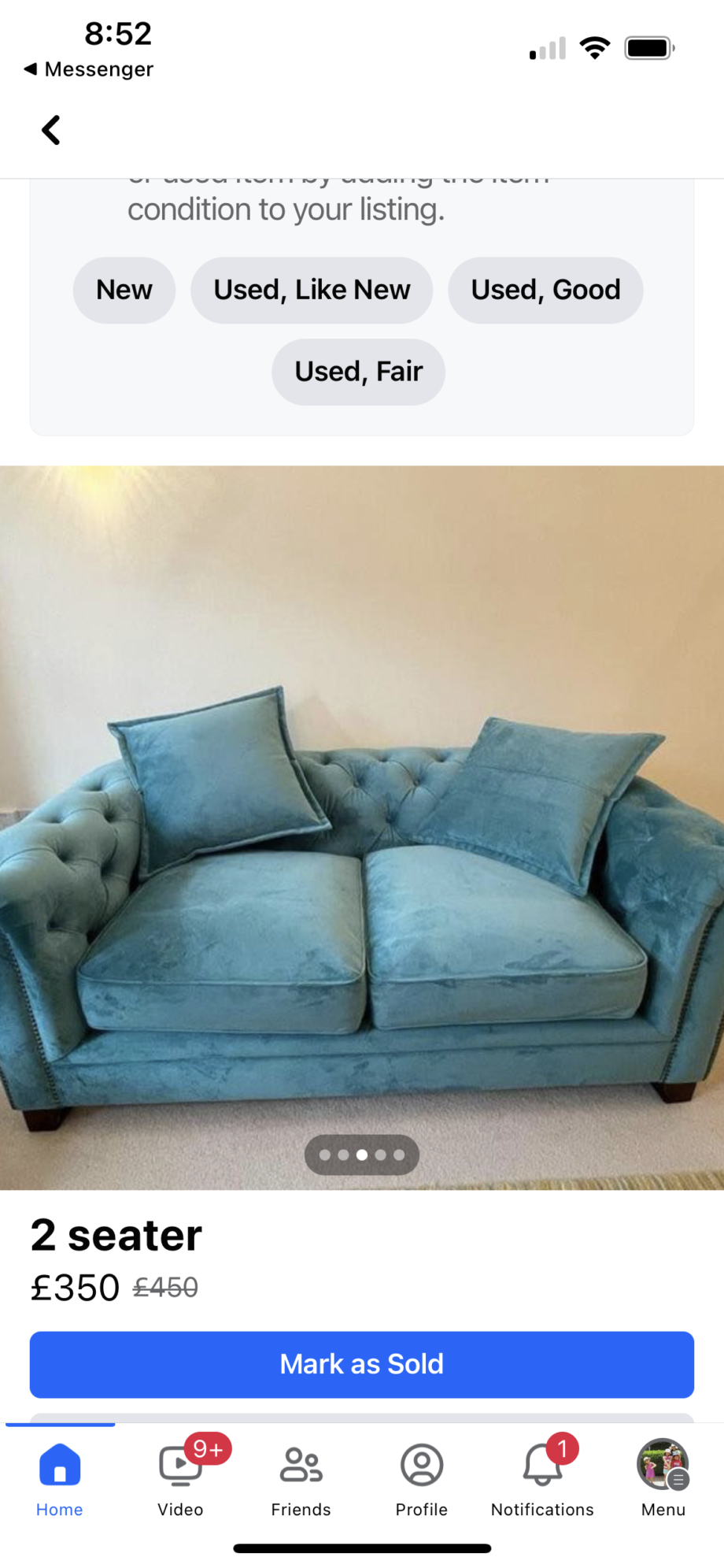 Sofa Sets with Footrests for Sale - Great Condition!