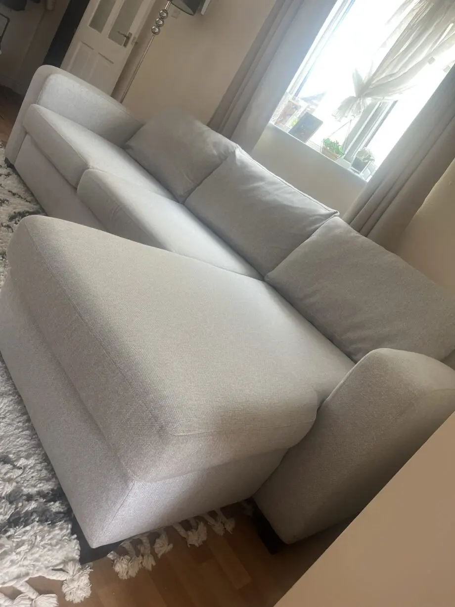 Layla silver DFS right handed Facing Chaise End 3 Seater Sofa
