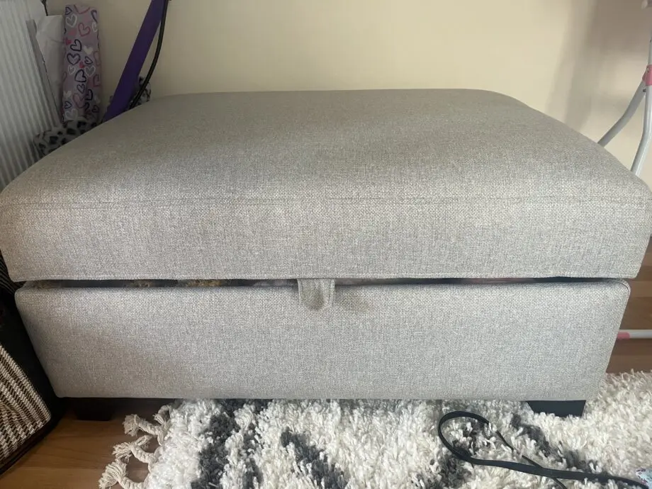 Layla silver DFS right handed Facing Chaise End 3 Seater Sofa