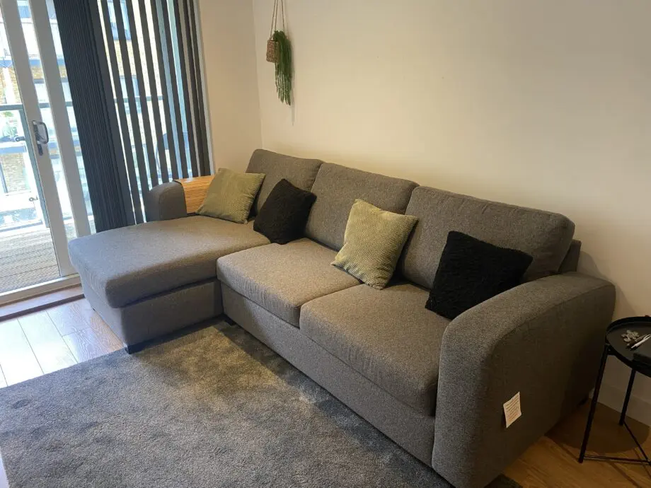 DFS grey corner sofa bed