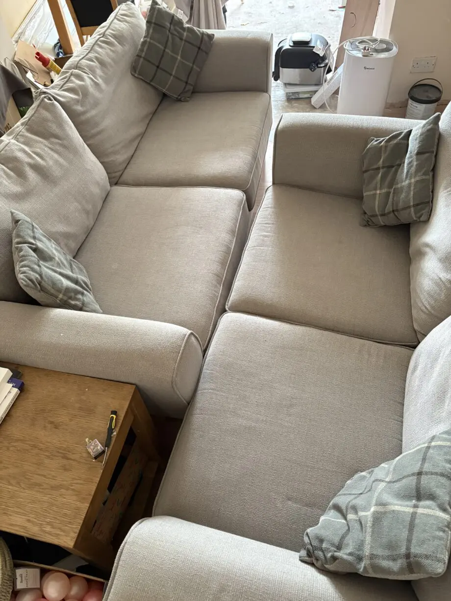 Scs grey Theo 2 and 3 seater sofas