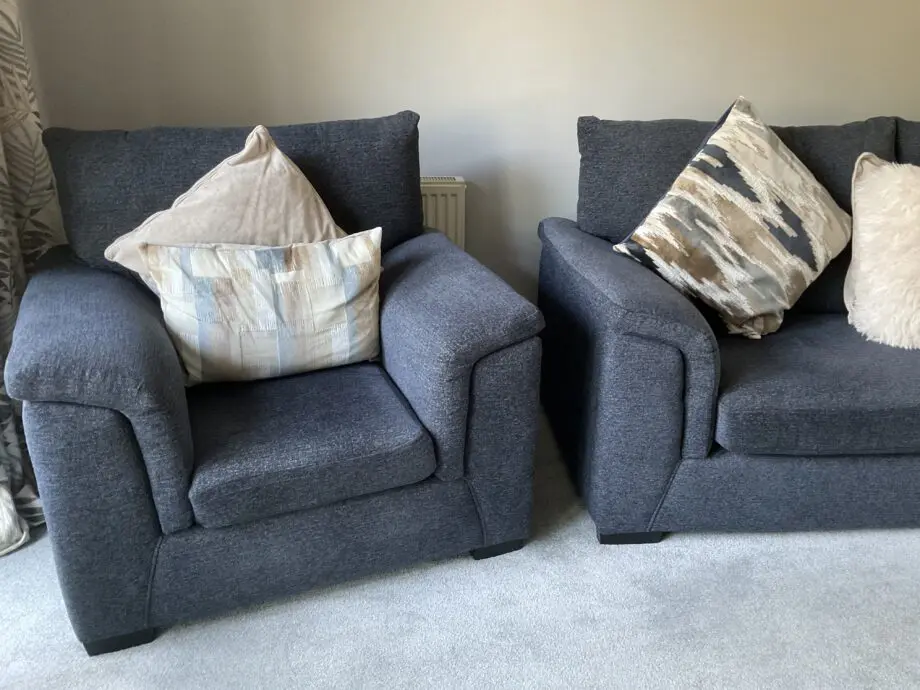 Next Hayden Highback Navy large sofa and chair