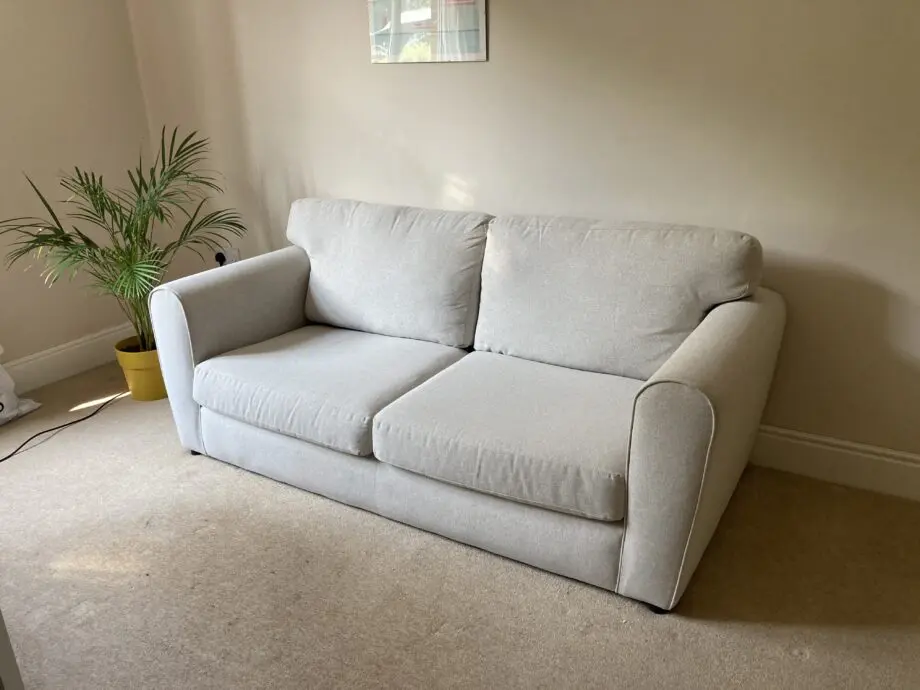 Light beige Dunelm 3 seater sofa in excellent condition