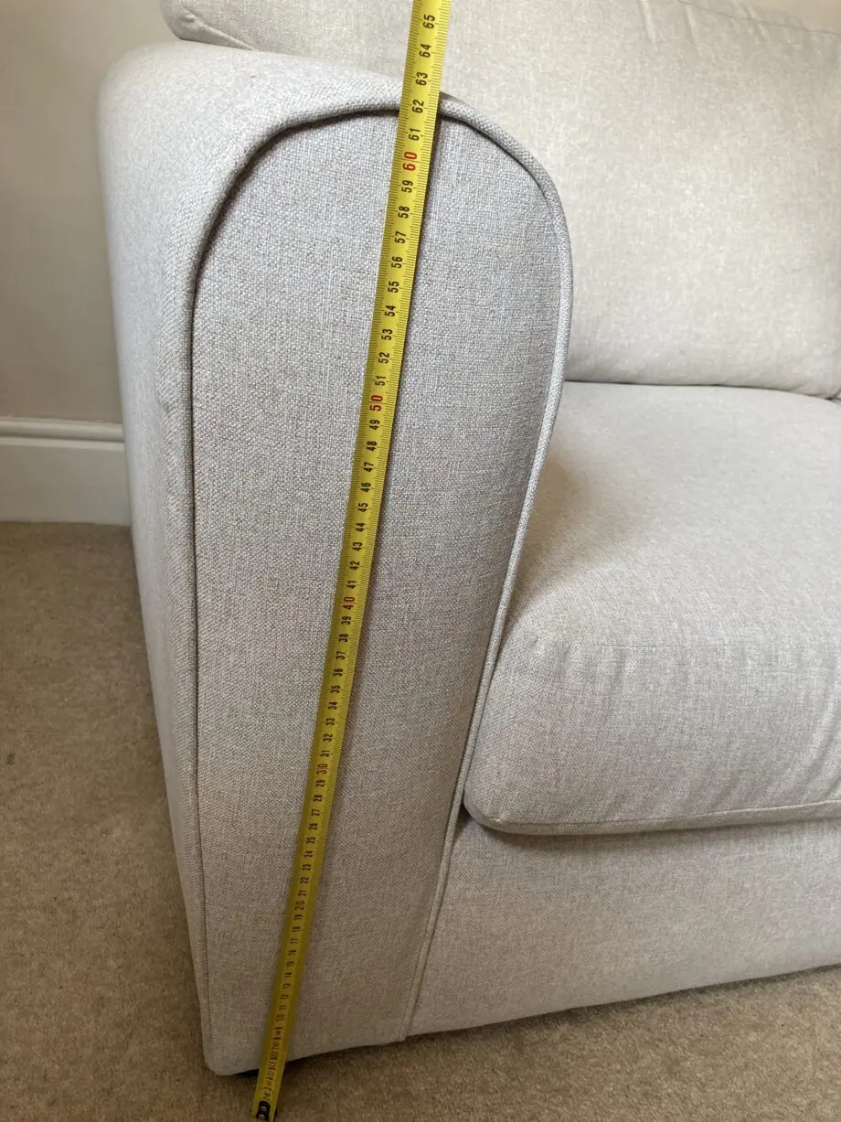 Light beige Dunelm 3 seater sofa in excellent condition