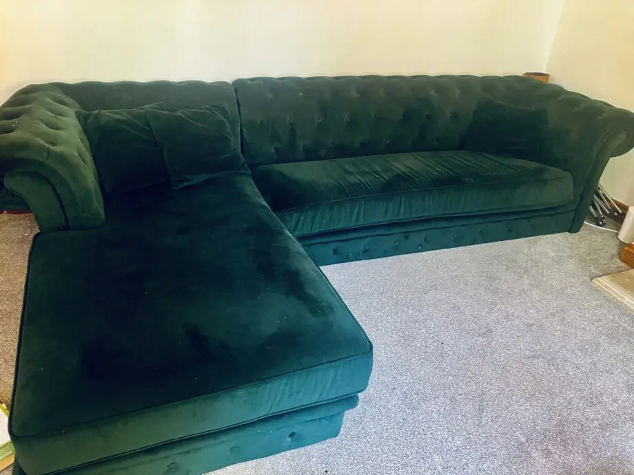 Made Green Velvet Sofa