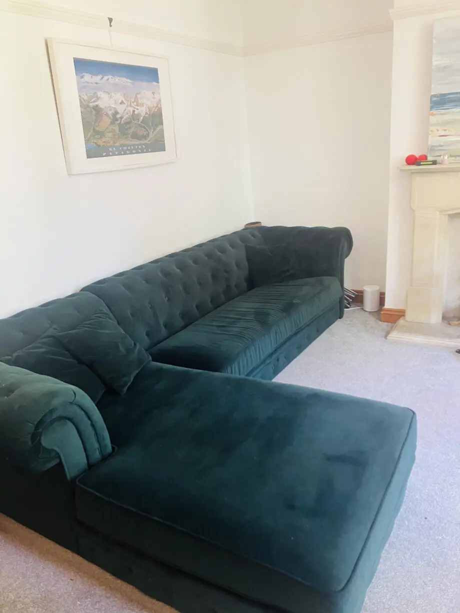 Made Green Velvet Sofa