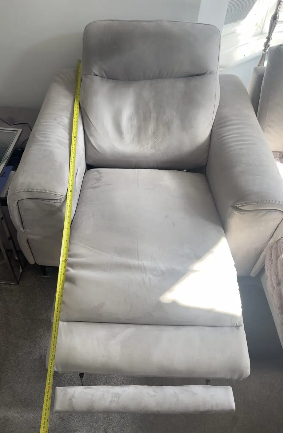 Furniture Village Anakin Grey Fabric Power Recliners