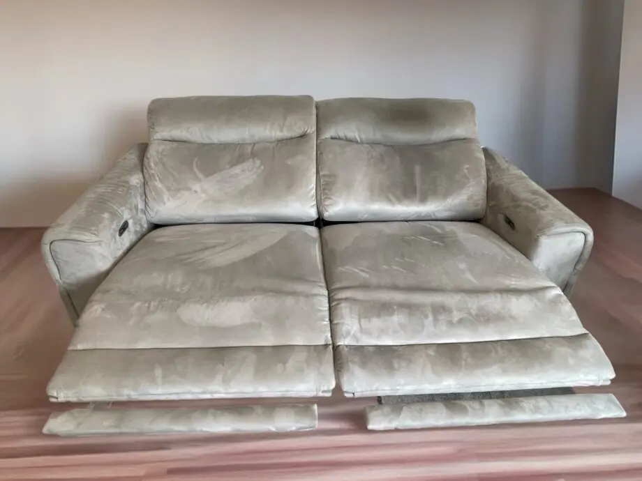 Furniture Village Anakin Grey Fabric Power Recliners