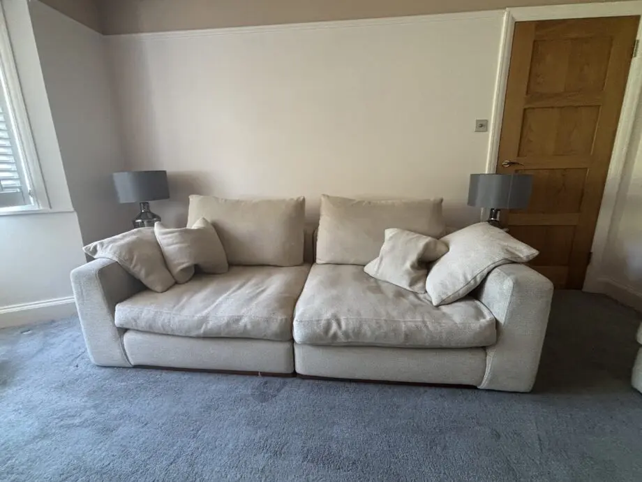 Baker and stonehouse cream sofa