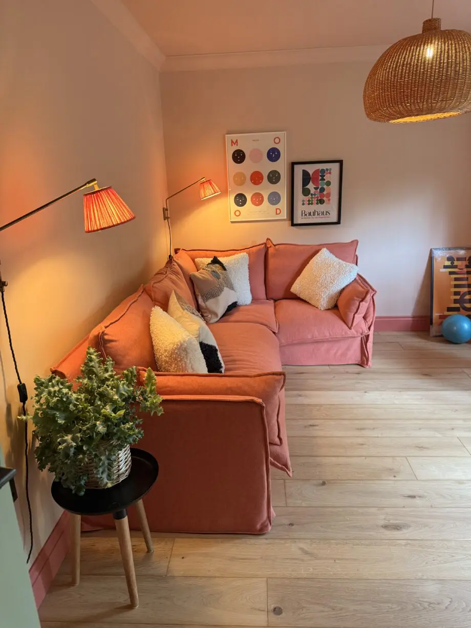 Stunning Sofa.com Isaac corner sofa in coral
