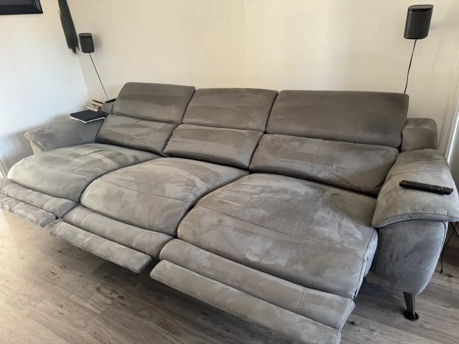 2 x Sofology electric reclining settees