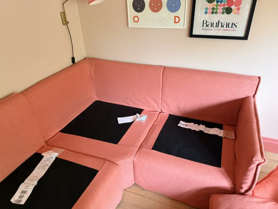 Stunning Sofa.com Isaac corner sofa in coral